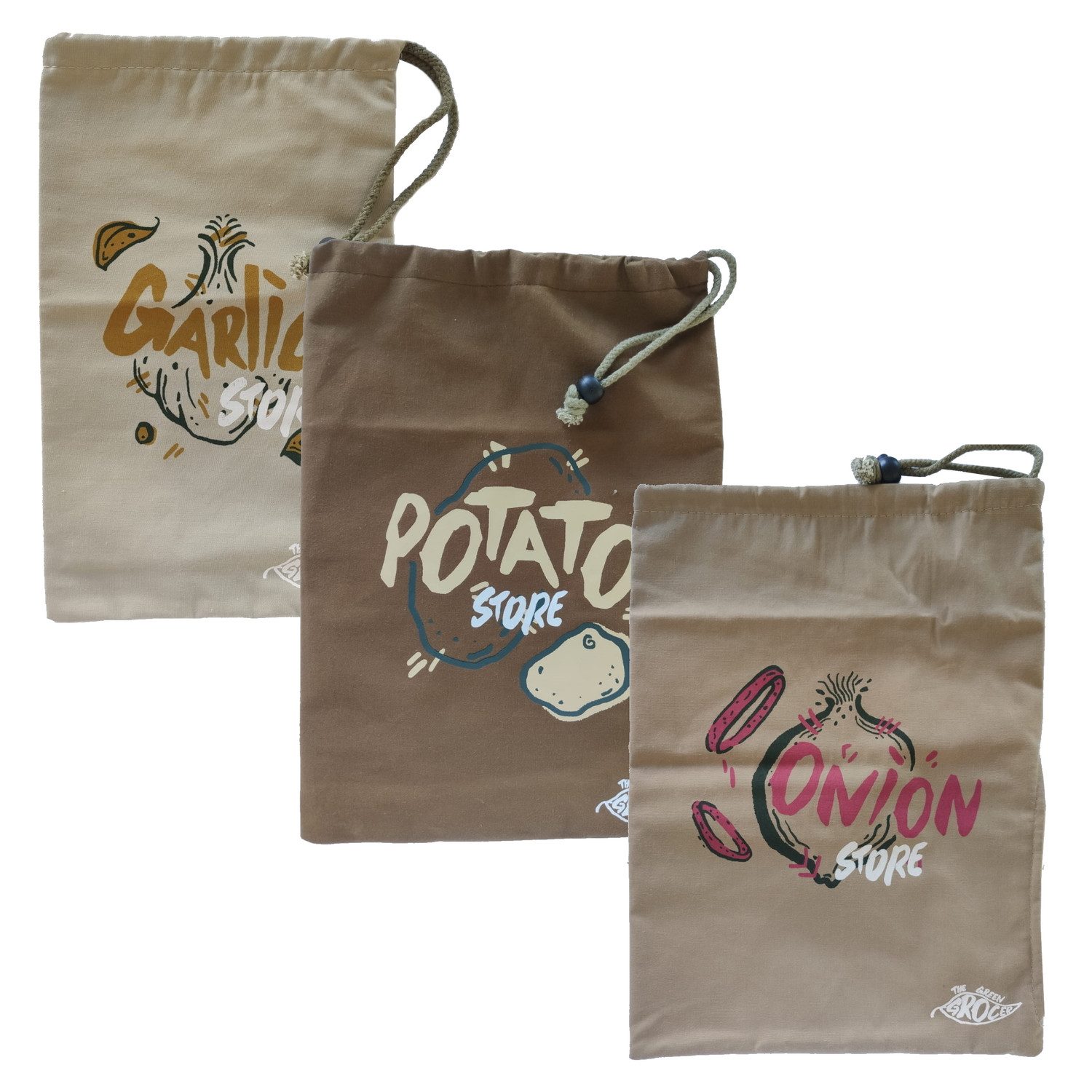 Eddingtons Aufbewahrungstasche Gemüse Aufbewahrungstaschen im 3er Set