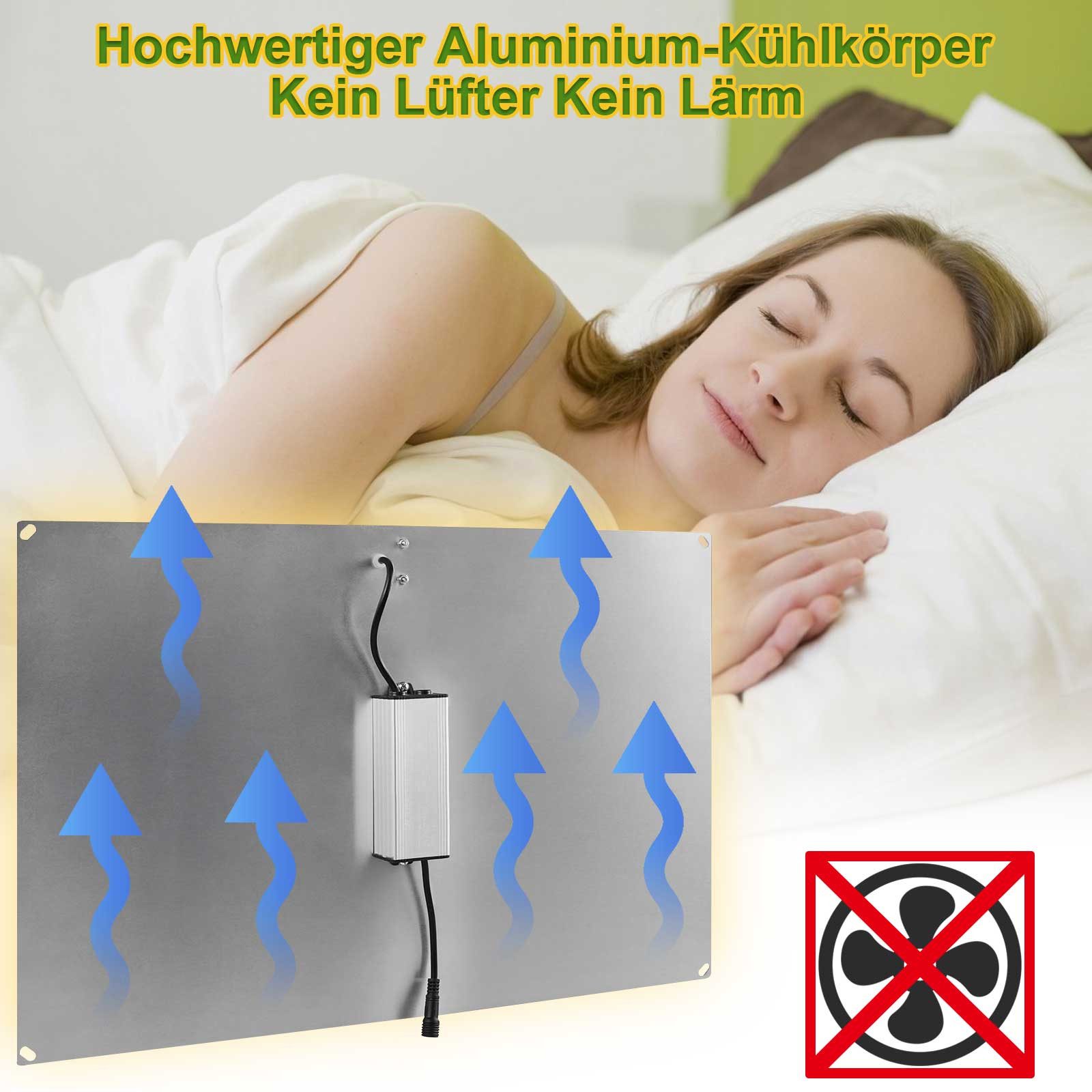 Rosnek Pflanzenlampe Vollspektrum LED mit Daisy-Chain Funktion, LED fest integriert, für Winter & kalte Tage, Indoor Wachstum für Veg & Blüte