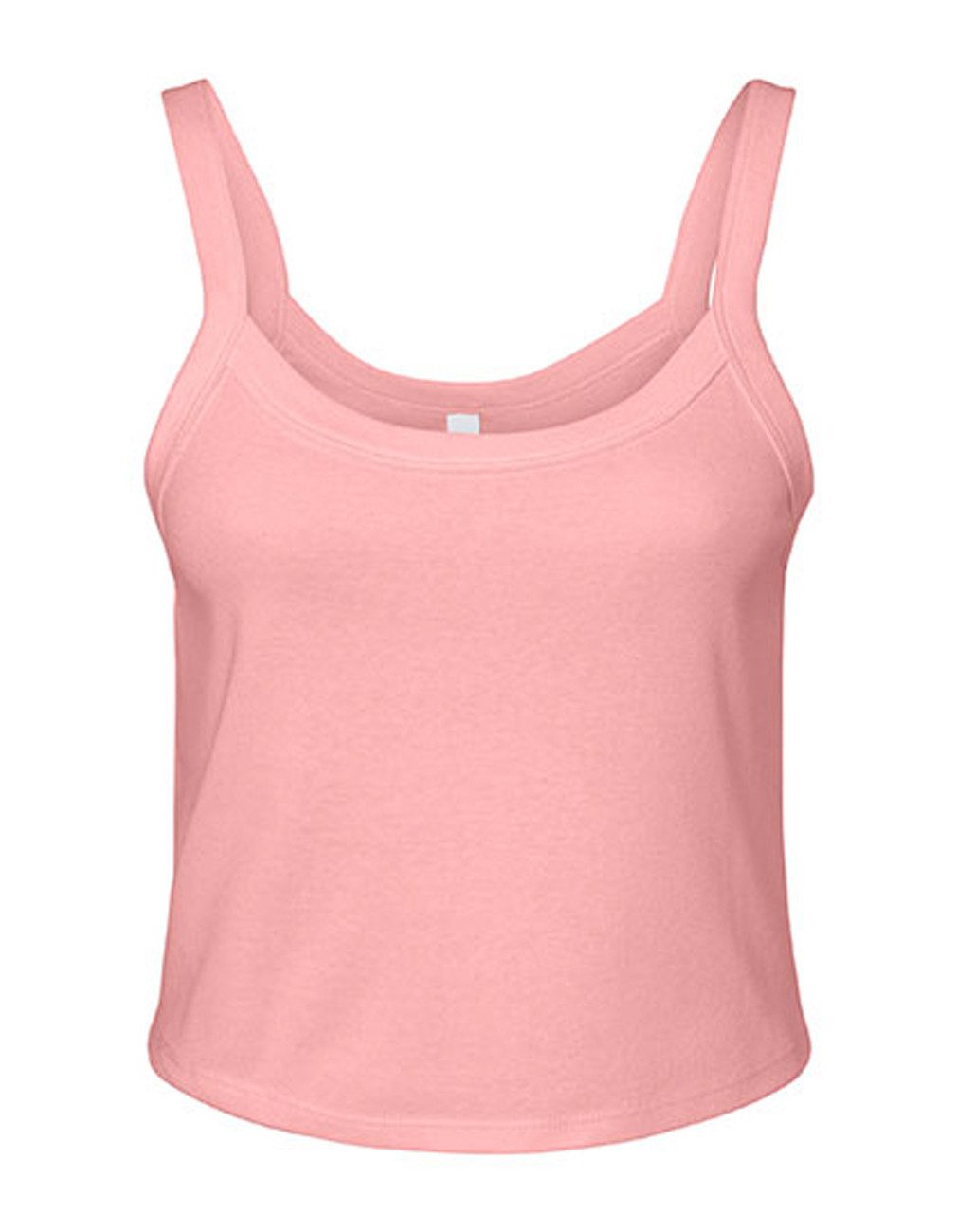 Bella + Canvas Crop-Top 1er/2er Pack - Kurzes Spaghetti Träger Top / Spaghettiträgertop (1-tlg) Gr. XS bis XXL- bauchfrei