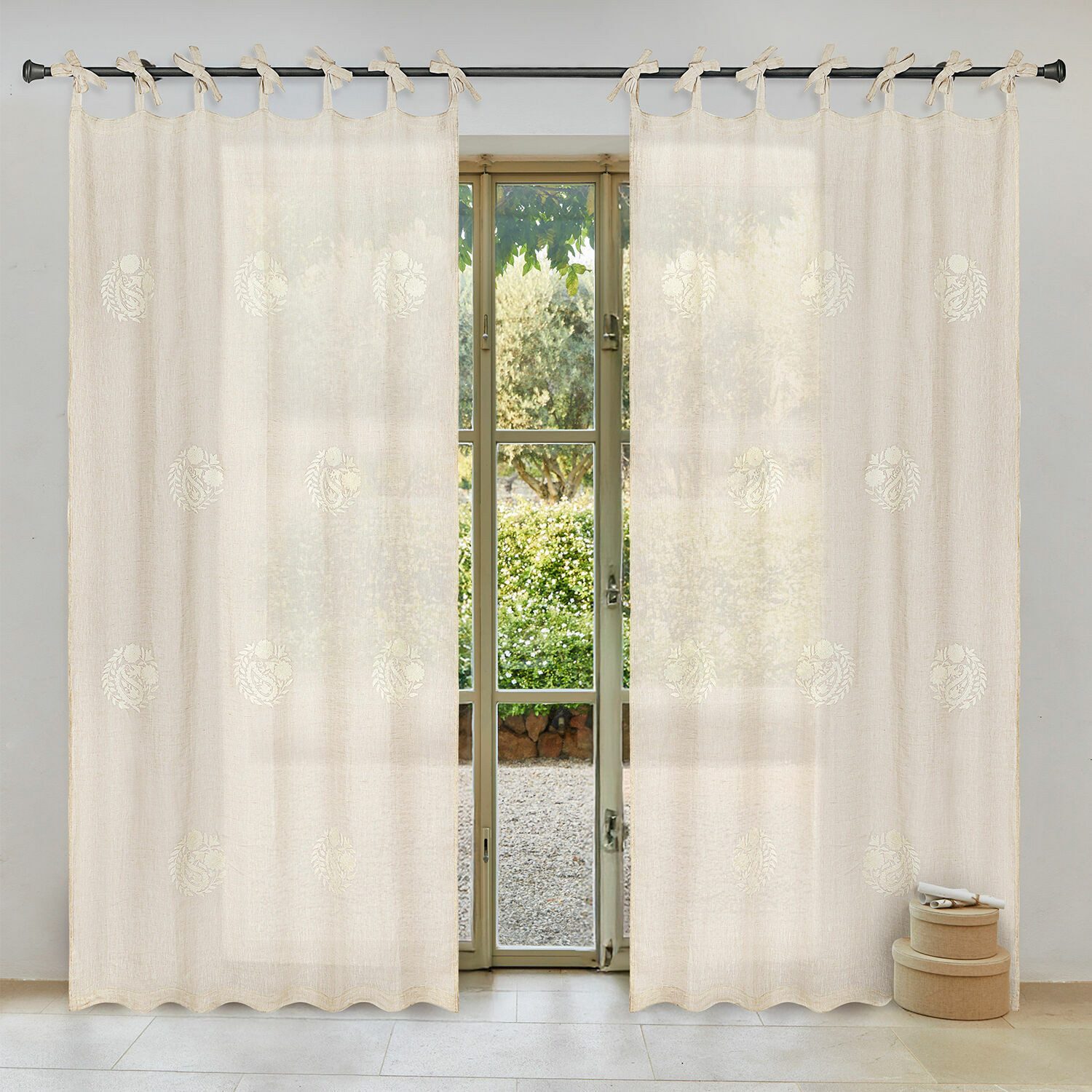 Mirabeau Vorhang Gardine Pivonar leinen