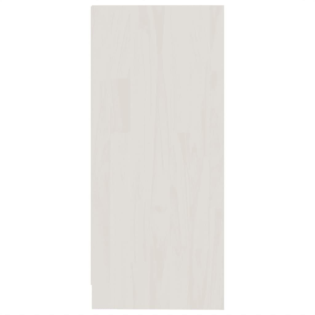 35,5x76x33,5 aus Weiß BxHxT: möbelando Kiefer-Massivholz Zethlingen, cm, in Regal
