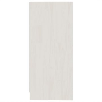 möbelando Regal Zethlingen, BxHxT: 35,5x76x33,5 cm, aus Kiefer-Massivholz in Weiß