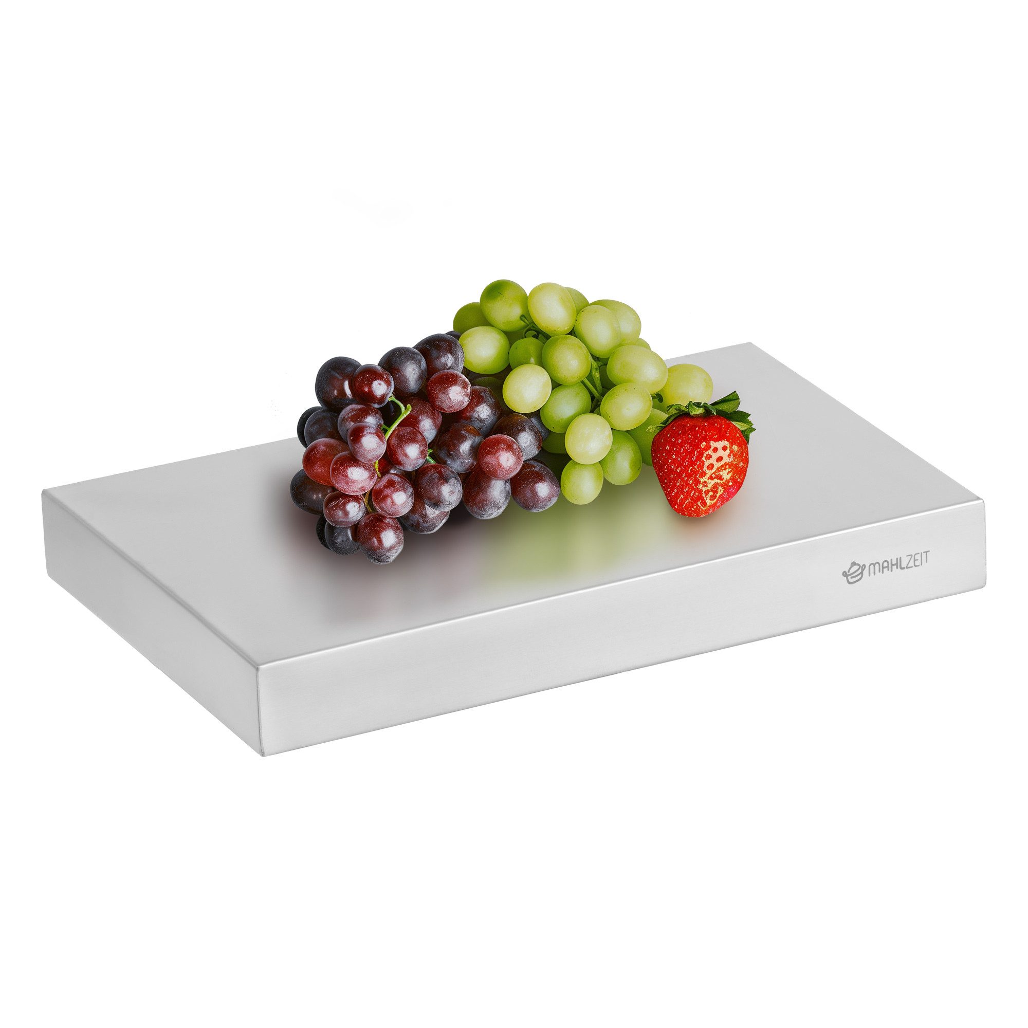 Mahlzeit Servierplatte Kühlplatte, 32,5 x 17,6 x 4,5 cm, Serviertablett für GN 1/3, Edelstahl