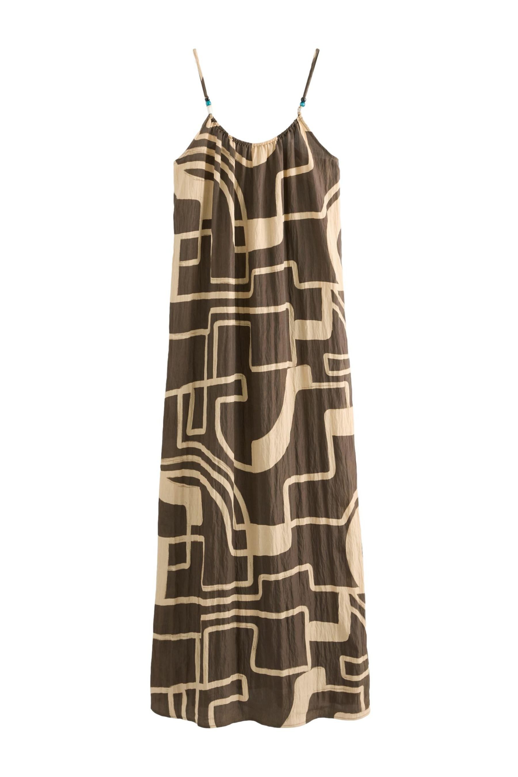 Next Sommerkleid Strukturiertes Maxikleid mit Perlen günstig online kaufen