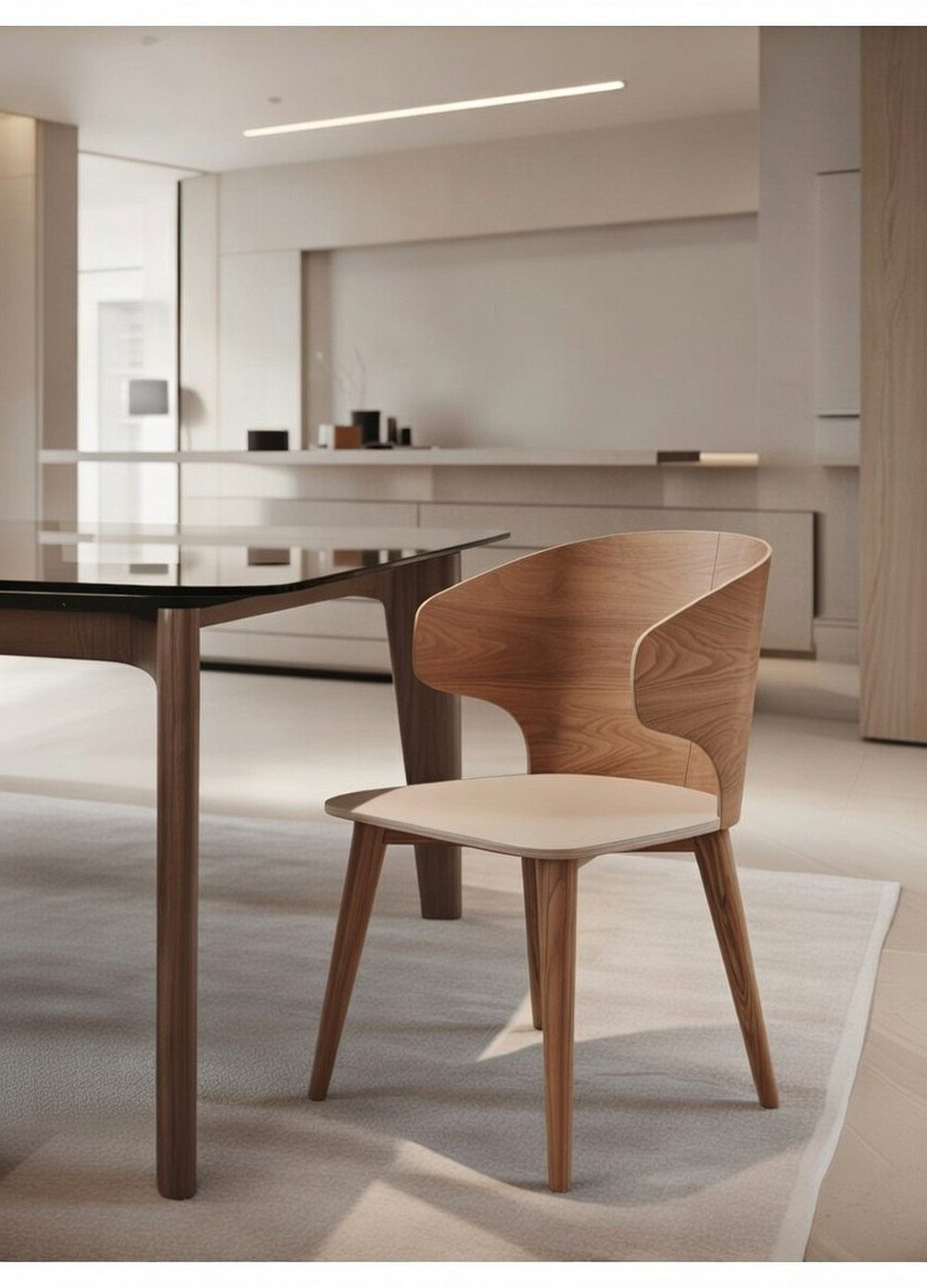 Xlmoebel Esszimmerstuhl Ergonomischer Naturholzstuhl für hohen Sitzkomfort, Made in Europa