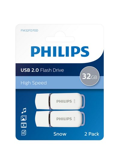Philips »FM32FD70D/00« USB-Stick (USB 2.0, Lesegeschwindigkeit 35,00 MB/s, 32GB, USB2.0, 2er-Pack)