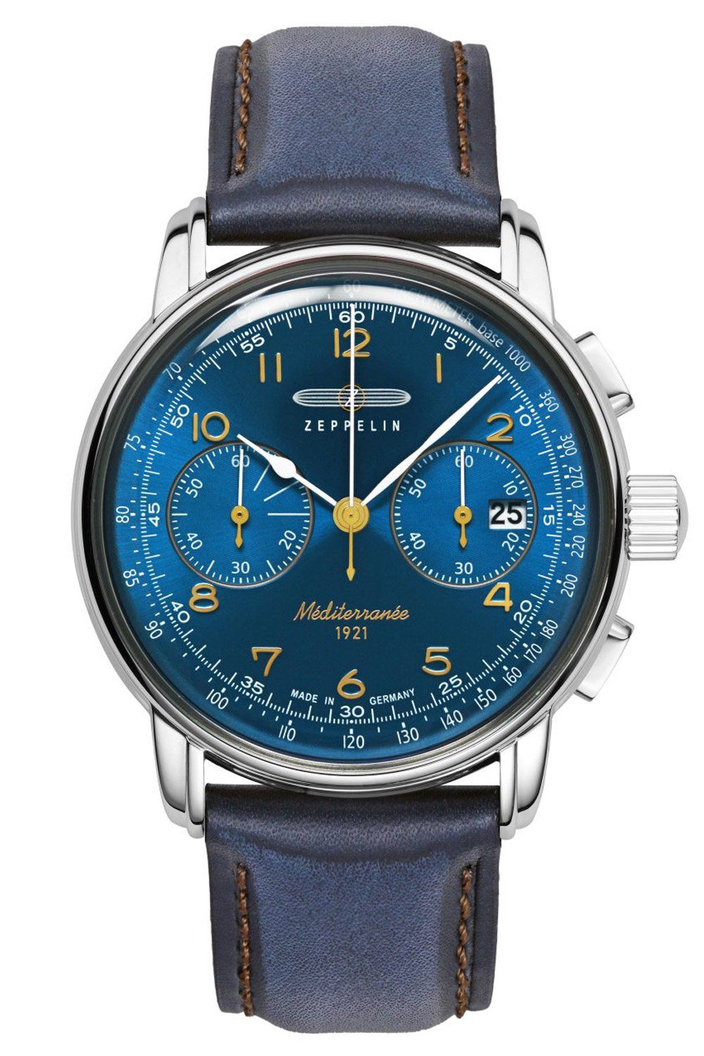 ZEPPELIN Quarzuhr 100 Jahre Méditerranée Blau