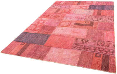 Teppich Patchwork - 237 x 166 cm - mehrfarbig, morgenland, rechteckig, Höhe: 7 mm, Wohnzimmer, Handgeknüpft, Einzelstück mit Zertifikat