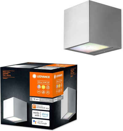Ledvance LED Außen-Stehlampe LEDVANCE Wandleuchte SMART+ WI-FI BRICK ST RGB 14 W