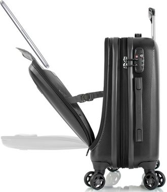 Heys Hartschalen-Trolley Vantage Smart Access, 53 cm, 4 Rollen, Handgepäck-Koffer mit Frontzugangsfach; mit gepolsterter Laptoptasche