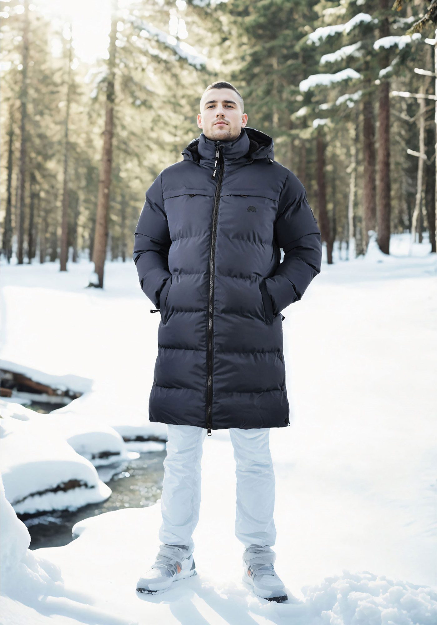 Arctic Seven Winterjacke ASNorwiig mit warmem Teddyfell und abnehmbarer Kapuze