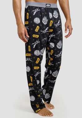 Recovered Loungepants Loungepants - Starwars Retro ships all over print - black