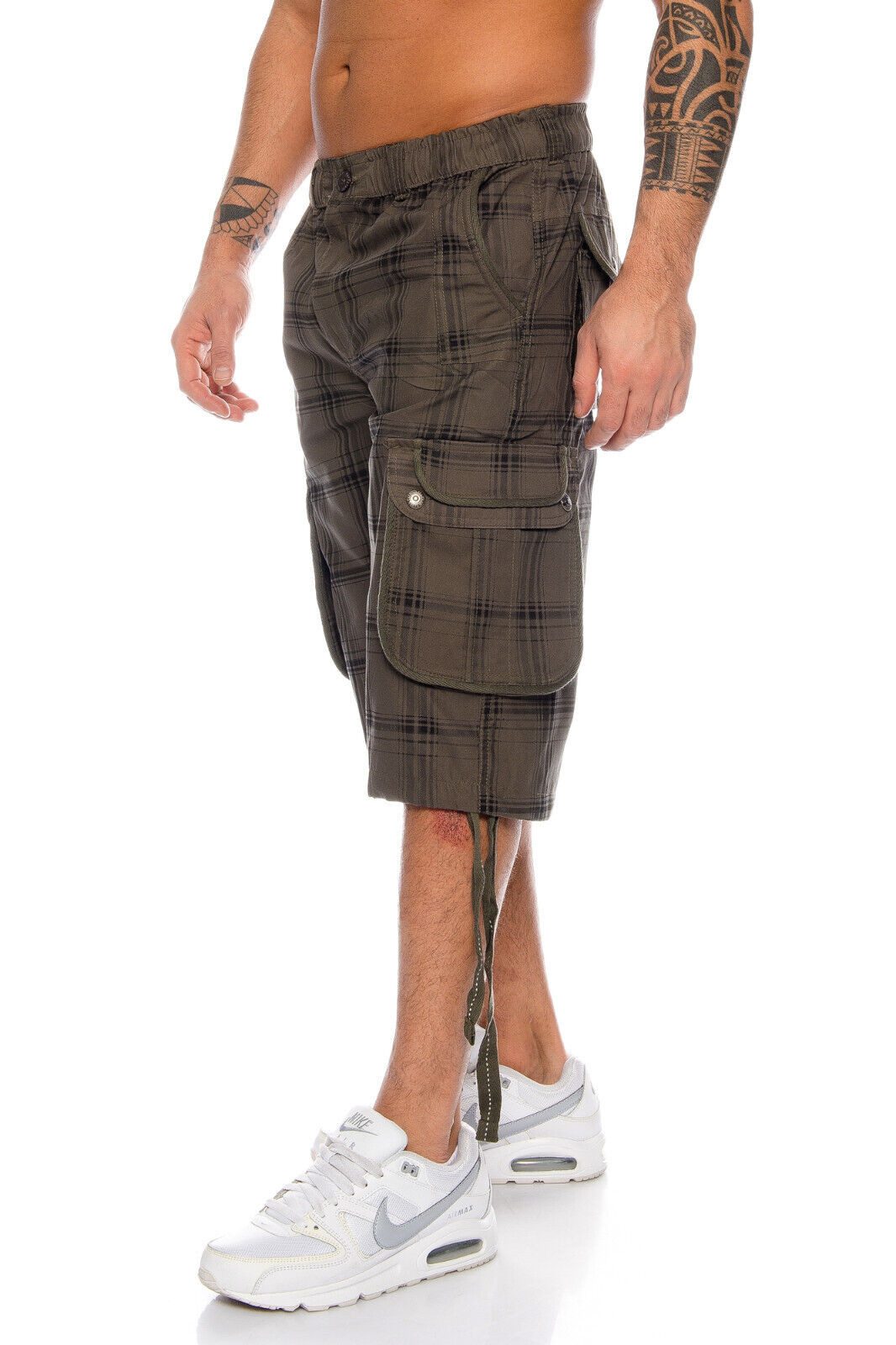 Kendindza Cargobermudas 3/4 Bermuda Shorts Herren, Kurze Hose Herren, Cargo günstig online kaufen