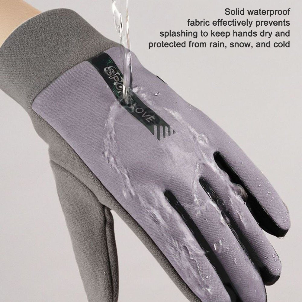 Fahrradhandschuhe Touchscreen-Wärmehandschuhe Blusmart pink gray