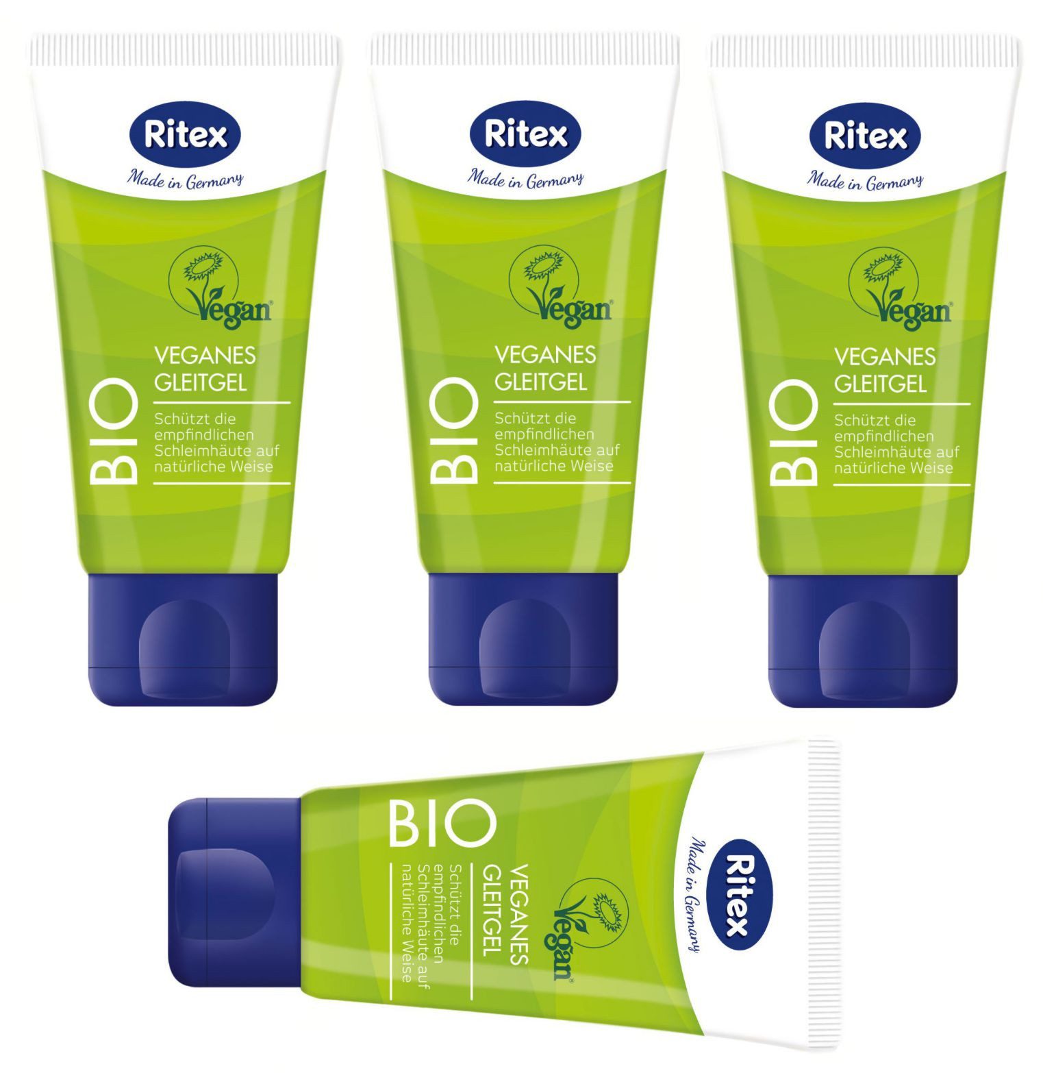 Gleit- und Massagegel 4er BIO - 4x50ml