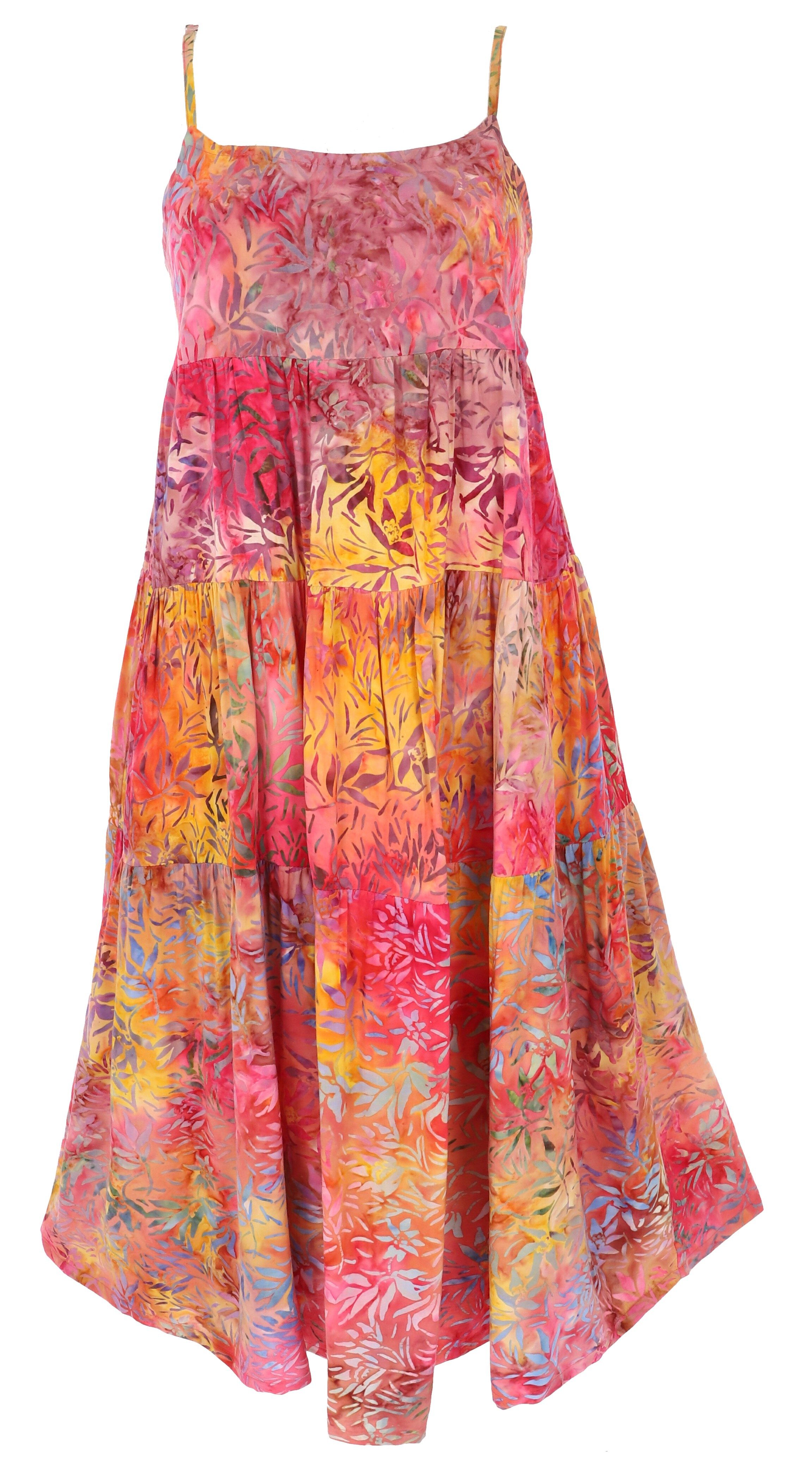 Guru-Shop Midikleid Boho Sommerkleid, luftiges Midikleid,.. alternative Bekleidung