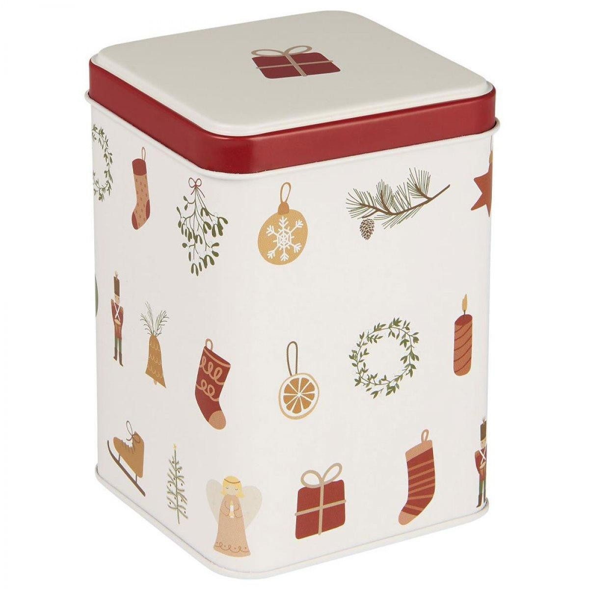 Ib Laursen Keksdose Ib Laursen Gebäckdose mit Weihnachtsmotiven (8,7x12,5cm)