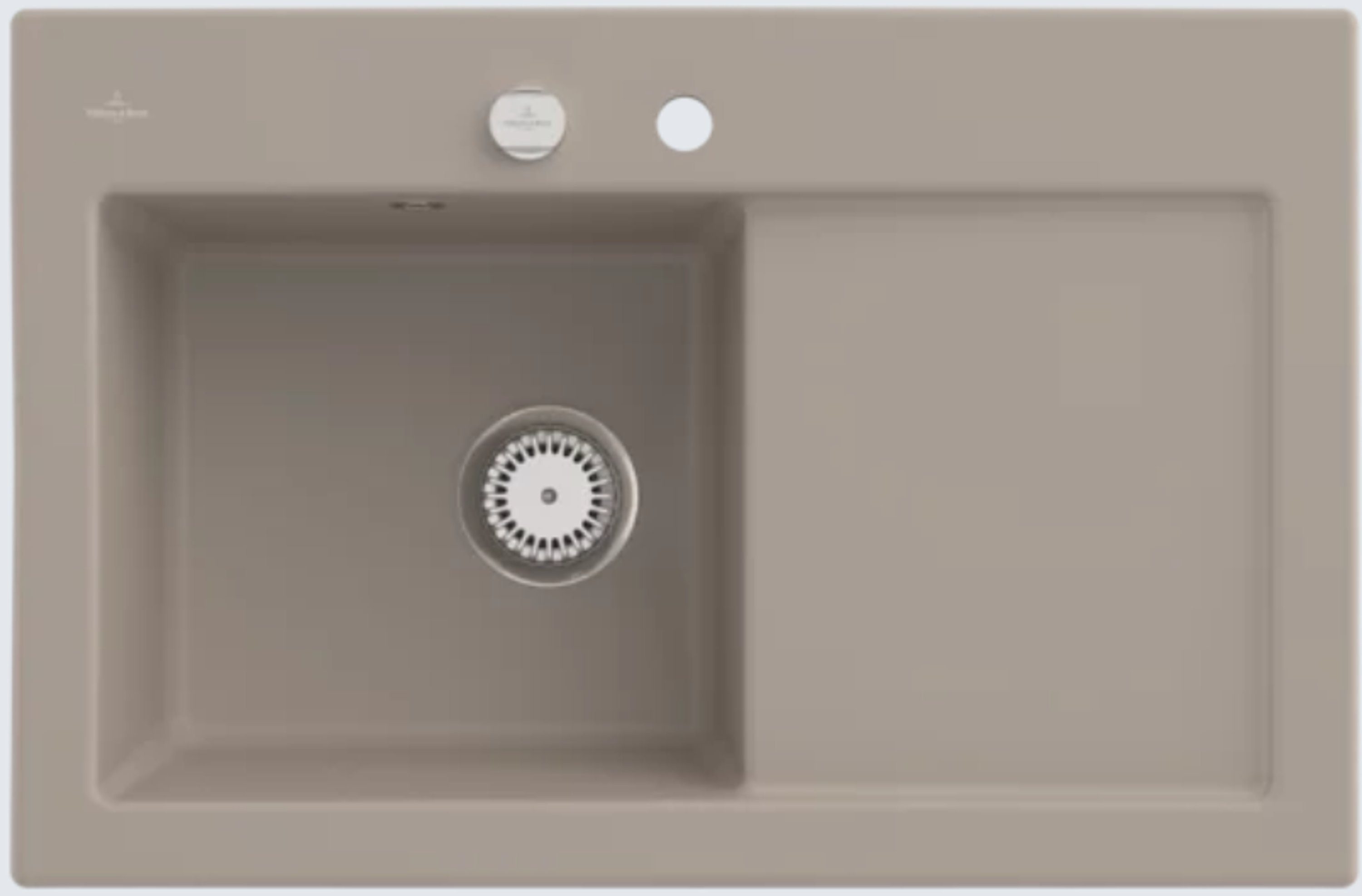 Villeroy & Boch Küchenspüle 6772 02 AM, Rechteckig, 78/22 cm, Subway Serie, Becken links und rechts möglich