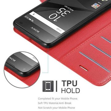 Cadorabo Handyhülle Sony Xperia Z5 COMPACT Sony Xperia Z5 COMPACT, Klappbare Handy Schutzhülle - Hülle - mit Standfunktion und Kartenfach