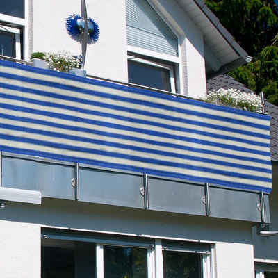NYVI Екран конфіденційності балкона »Balkon Ширми ViewCover 90x500 cm - Ohne Bohren & Wetterfest HDPE« (1-St) Balkonbespannung, Ширми & Windschutz für Balkon, Terrasse, Zaun