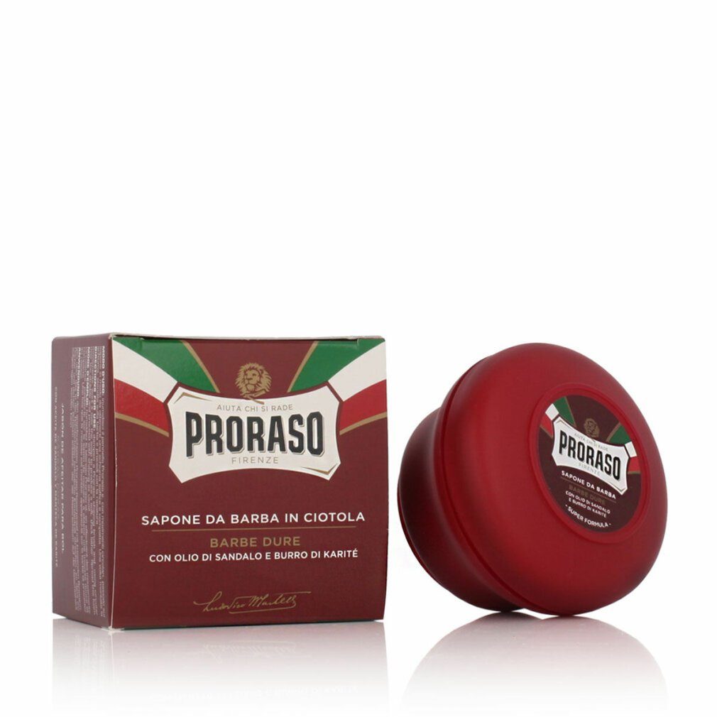 PRORASO Rasierseife PRORASO Red with Soap Shea Shaving 150ml Butter, Sandalwood