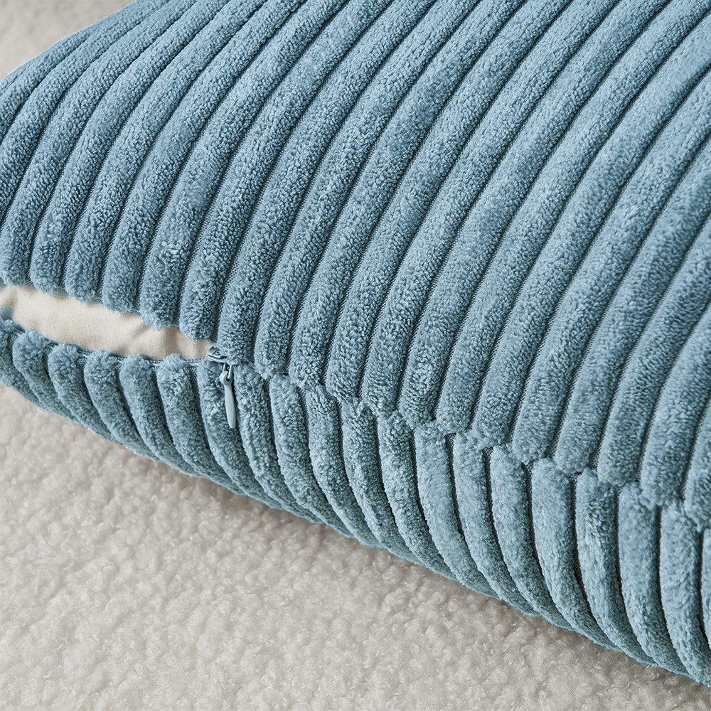 Topfinel Kissenbezug gestreiftes Muster,2er Set Kissenhülle Dekokissen Kissenbezug, Kordsamt 40x40 Sofakissen Couchkissen Zierkissenbezug Dekokissen – Bild 2 von 5