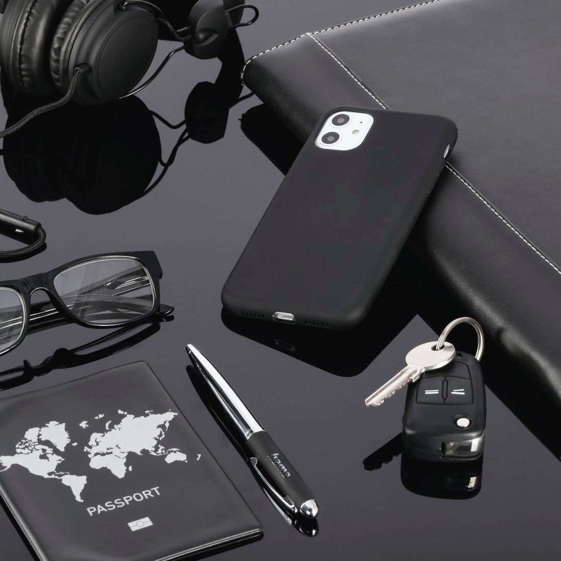 f. Smartphonehülle 14 Pro Finest Smartphone-Hülle schwarz Hama PRO Feel MagCase Cover iPhone Apple