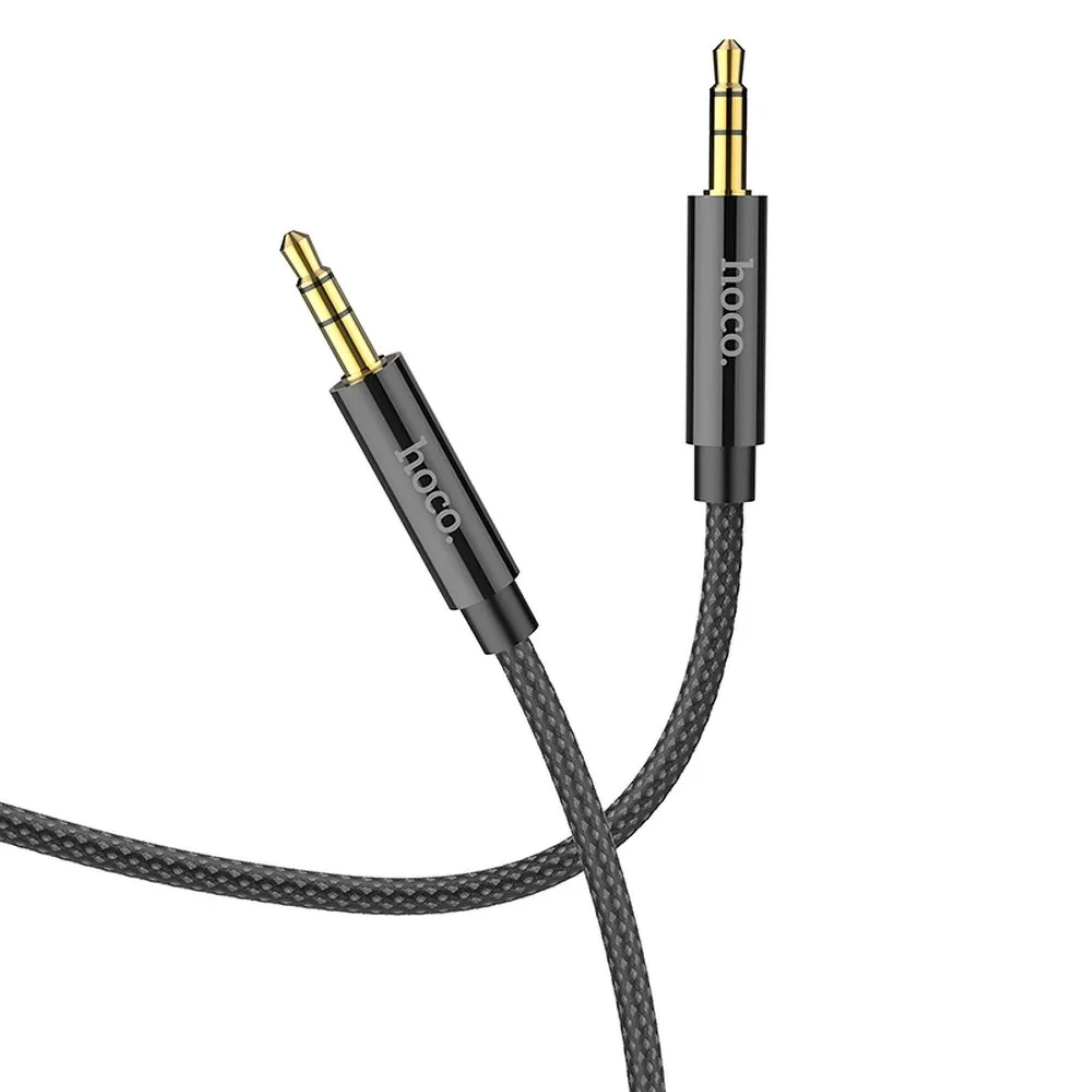 AUX -Kabel Klinke 3,5 mm auf Klinke 3,5 mm in Schwarz 2m Audiokabel Audio-Kabel