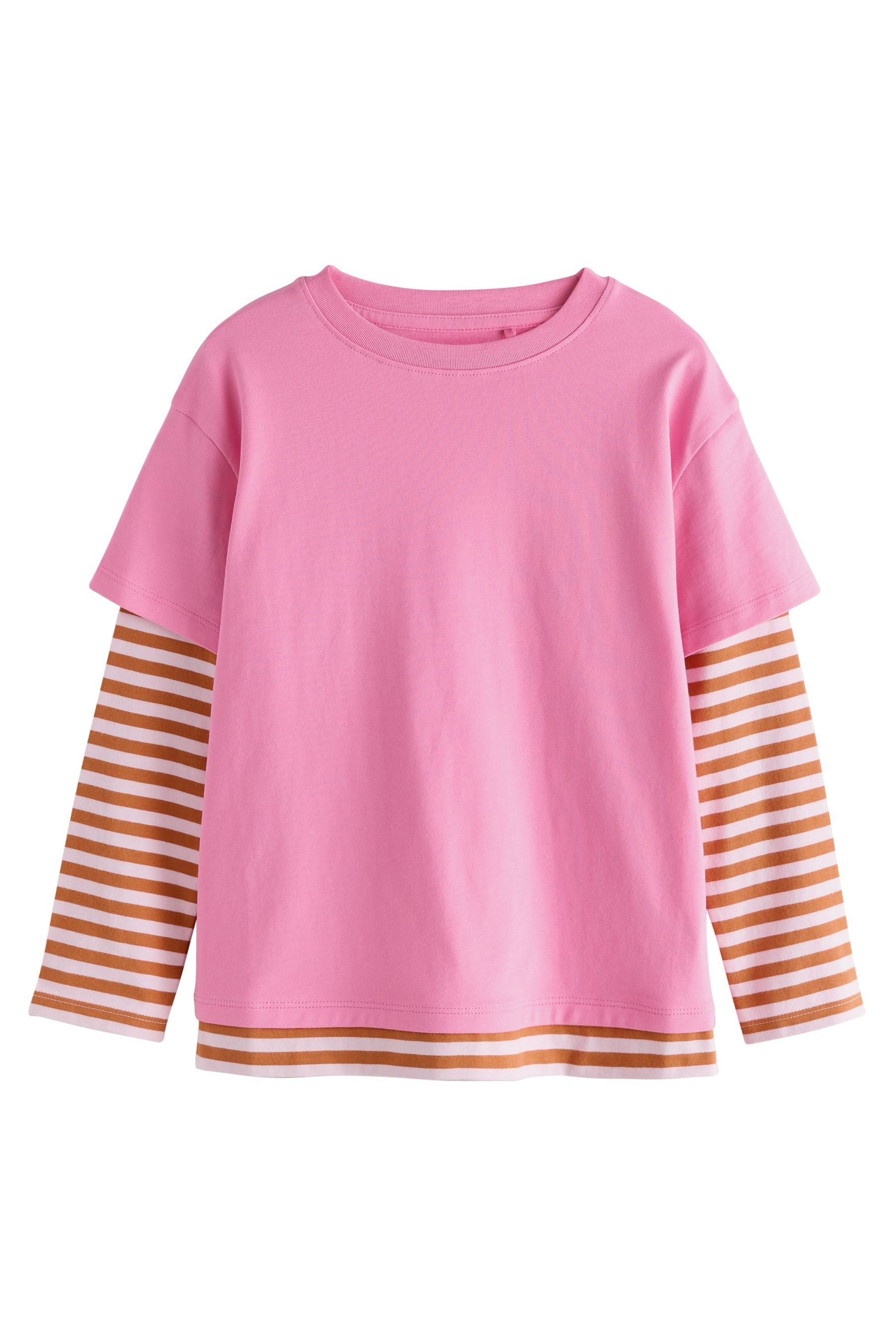 Next Langarmshirt Doppellagiges Langarmshirt (1-tlg)