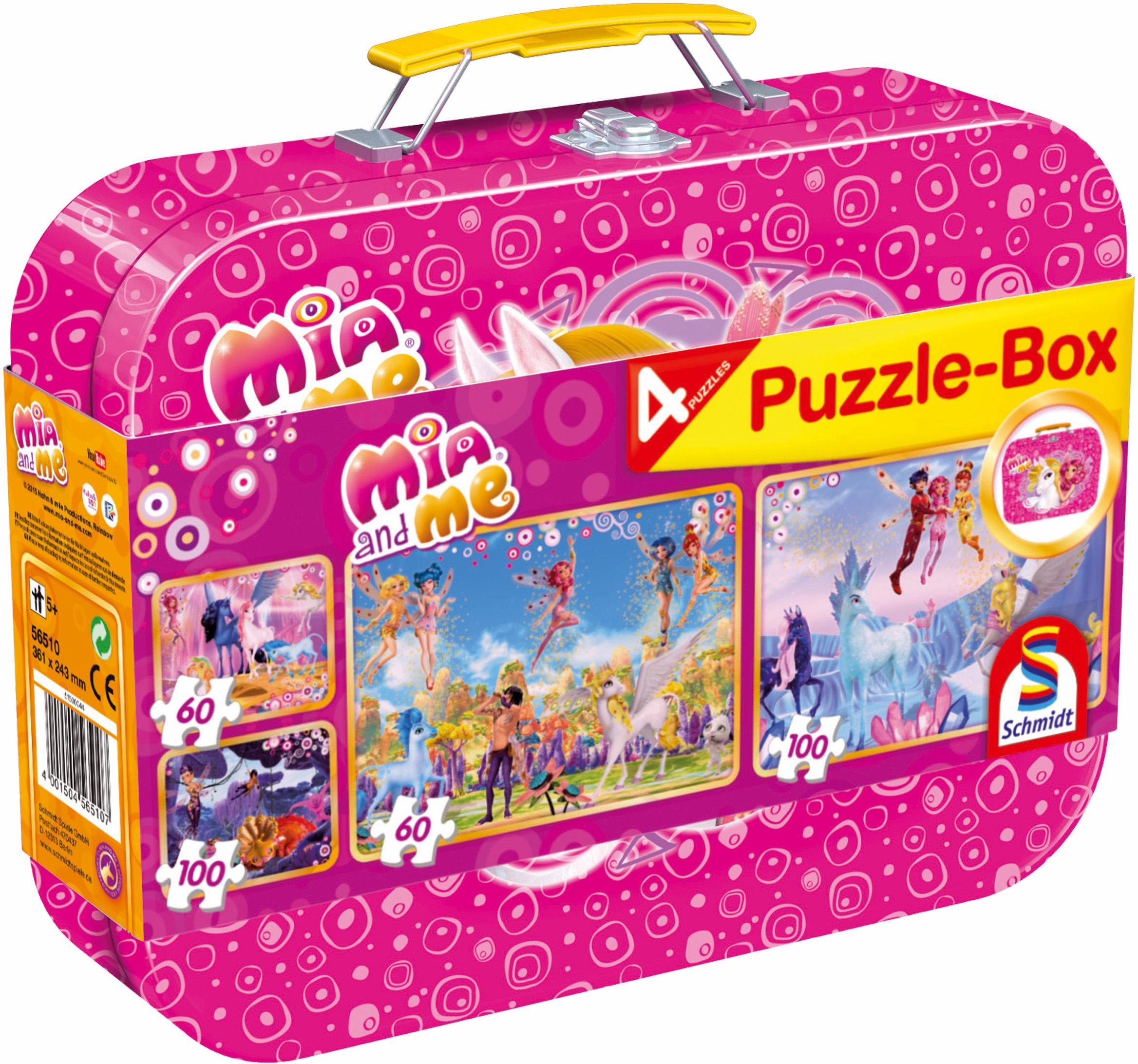 Image of Mia & Me Puzzle-Box 2x60 2x100 Teile im Metallkoffer