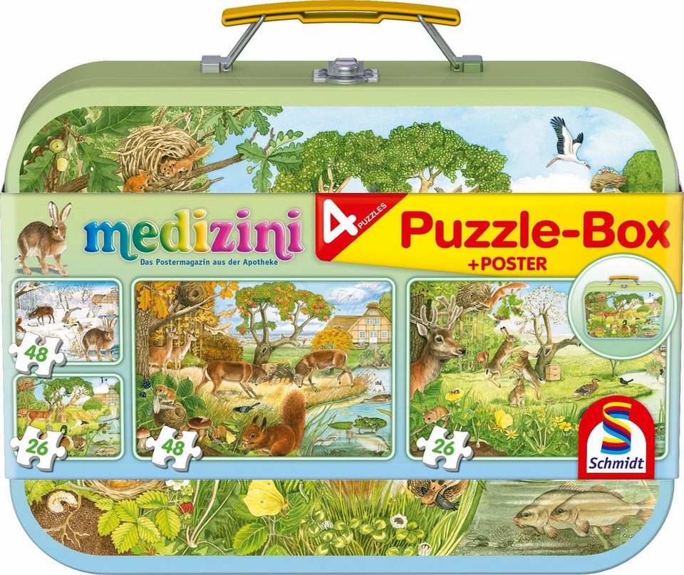 Schmidt Spiele Puzzle Box, Medizini - Die 4 Jahreszeiten Box, 2x26 und 2x48 Teile online kaufen Schmidt Spiele Puzzle Box, Medizini - Die 4 Jahreszeiten Box, 2x26 und 2x48 Teile online kaufen