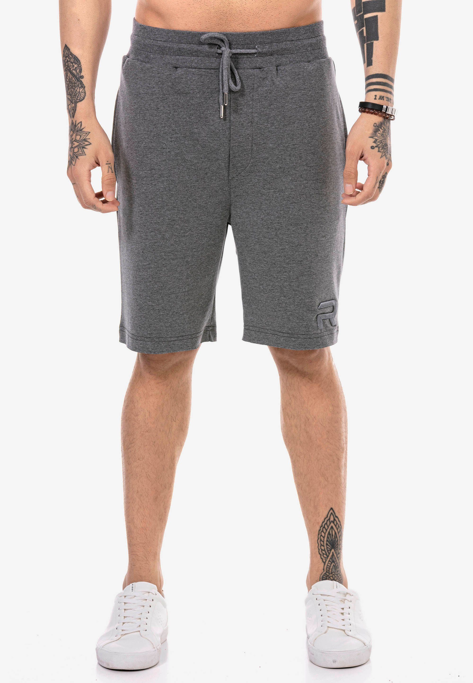 RedBridge Shorts Lincoln dunkelgrau mit Stickerei