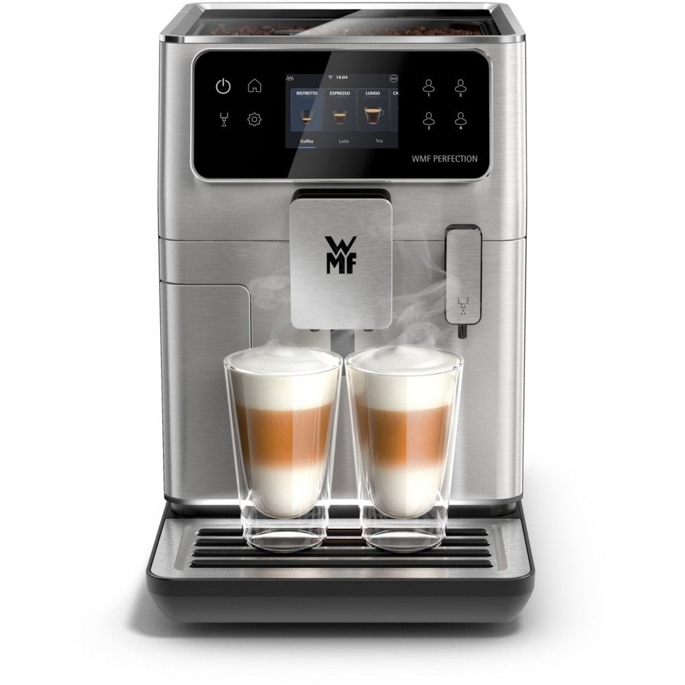 WMF Kaffeevollautomat CP812D10, Elegantes Edelstahl-Design