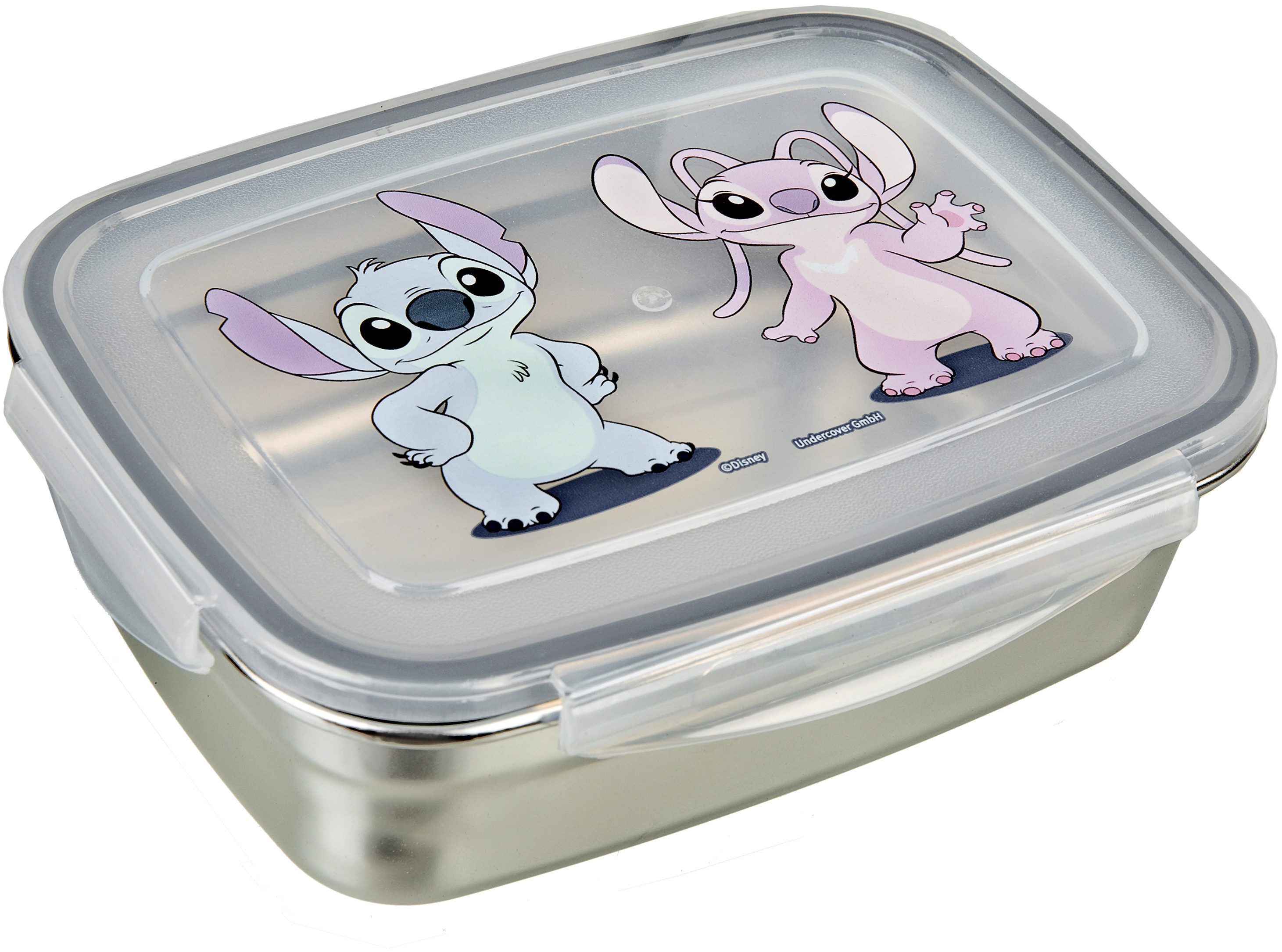 UNDERCOVER Lunchbox mit Trinkflasche, Stitch, Aluminium, Edelstahl, Kunststoff, (Set, 2-tlg)