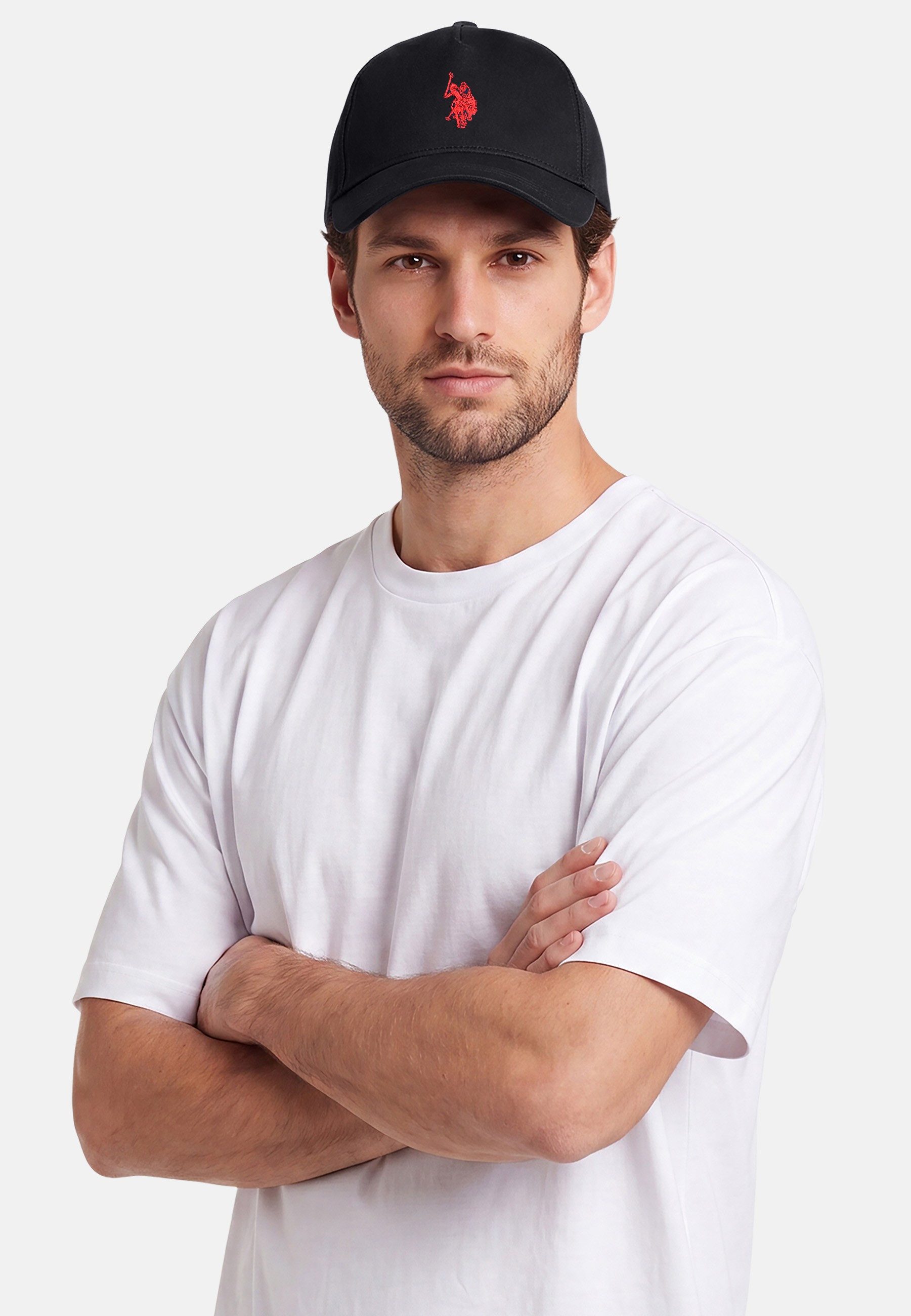 U.S. Polo Assn. Baseball Cap Baseball Cap USJaymee – Unisex Cap aus Baumwolle mit Logo-Stickerei 100 % Baumwolle, atmungsaktiv und mit kontrastfarbener Logo-Stickerei