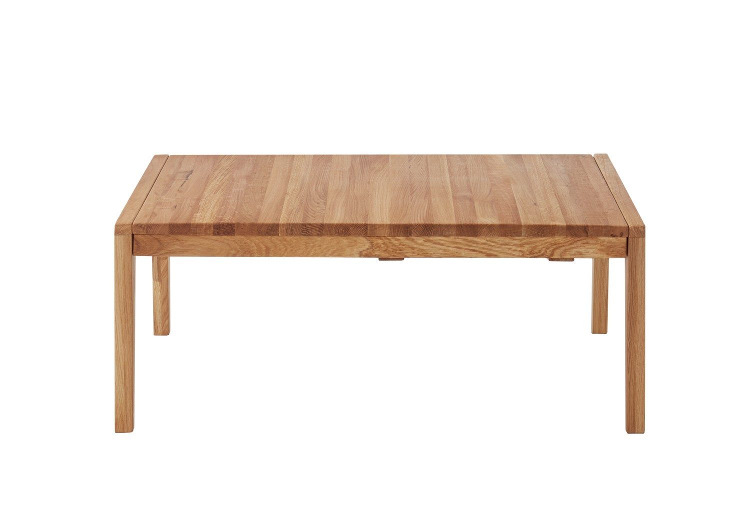 Natur24 Couchtisch Couchtisch Göteborg 112x73 cm Asteiche massiv bis 152 cm ausziehbar
