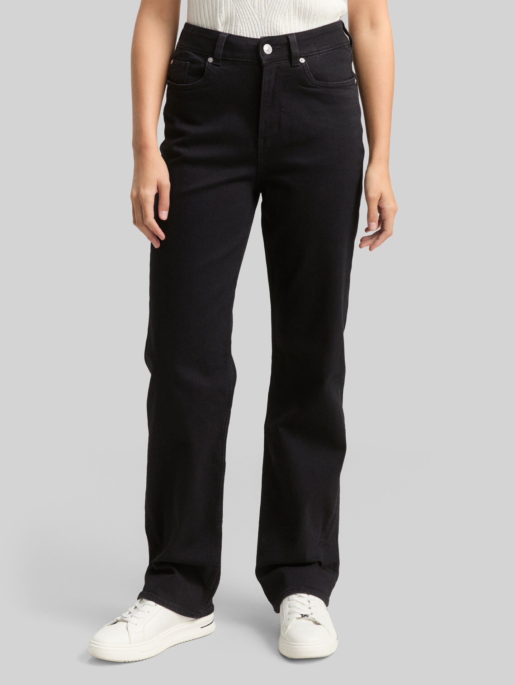TOM TAILOR Denim Straight-Jeans Jeanshosen TTELIN STRAIGHT Jeans