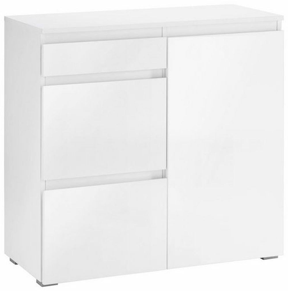 Concept GmbH Kommode in Weiß matt, Holzwerkstoff - 80,7x80,6x37,6cm (BxHxT)