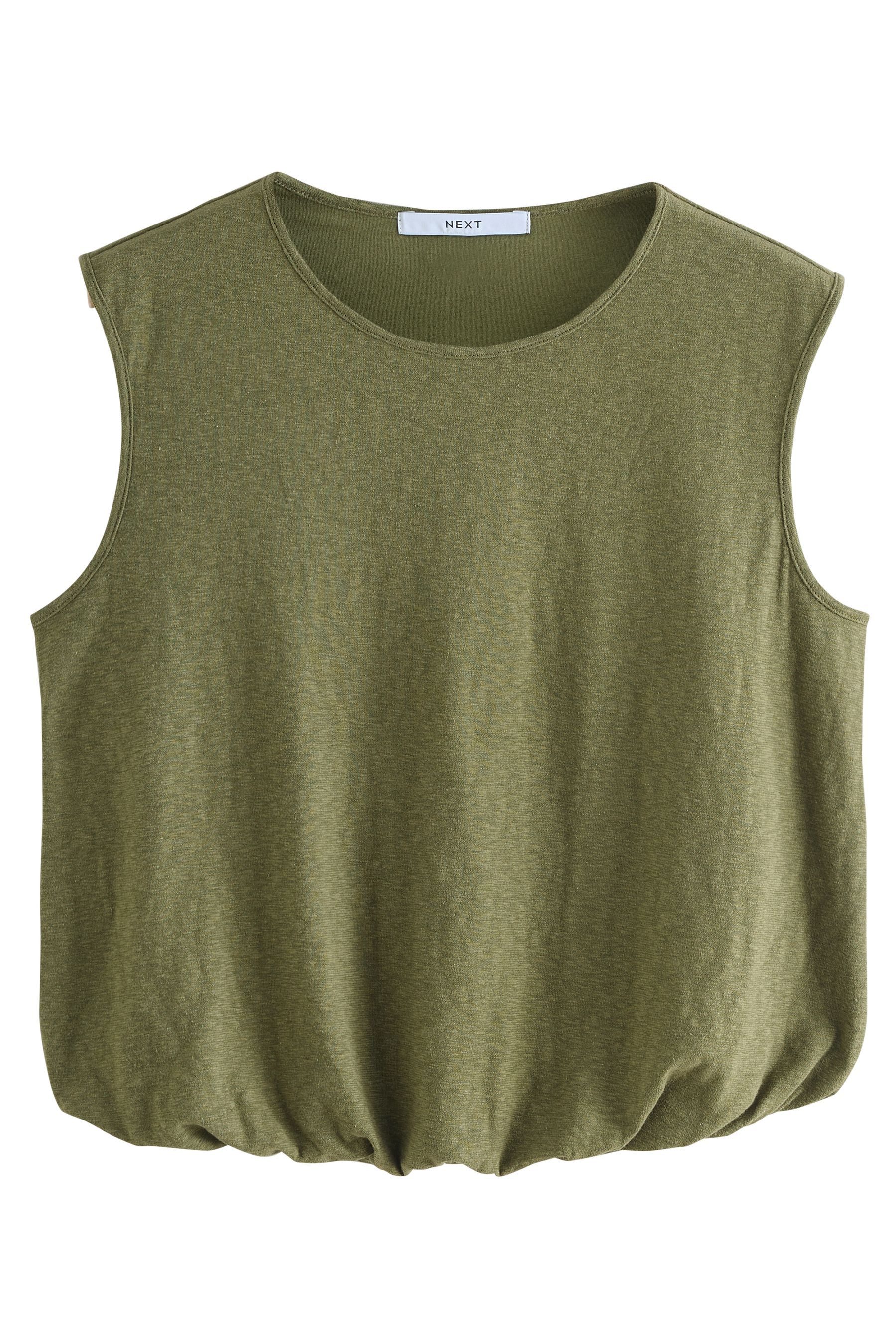 Next Trägertop Ärmelloses Tanktop mit Ballonsaum (1-tlg) günstig online kaufen