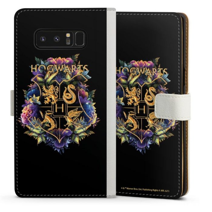 DeinDesign Handyhülle Harry Potter Hogwarts Wappen Hogwarts Emblem Samsung Galaxy Note 8 Hülle Handy Flip Case Wallet Cover