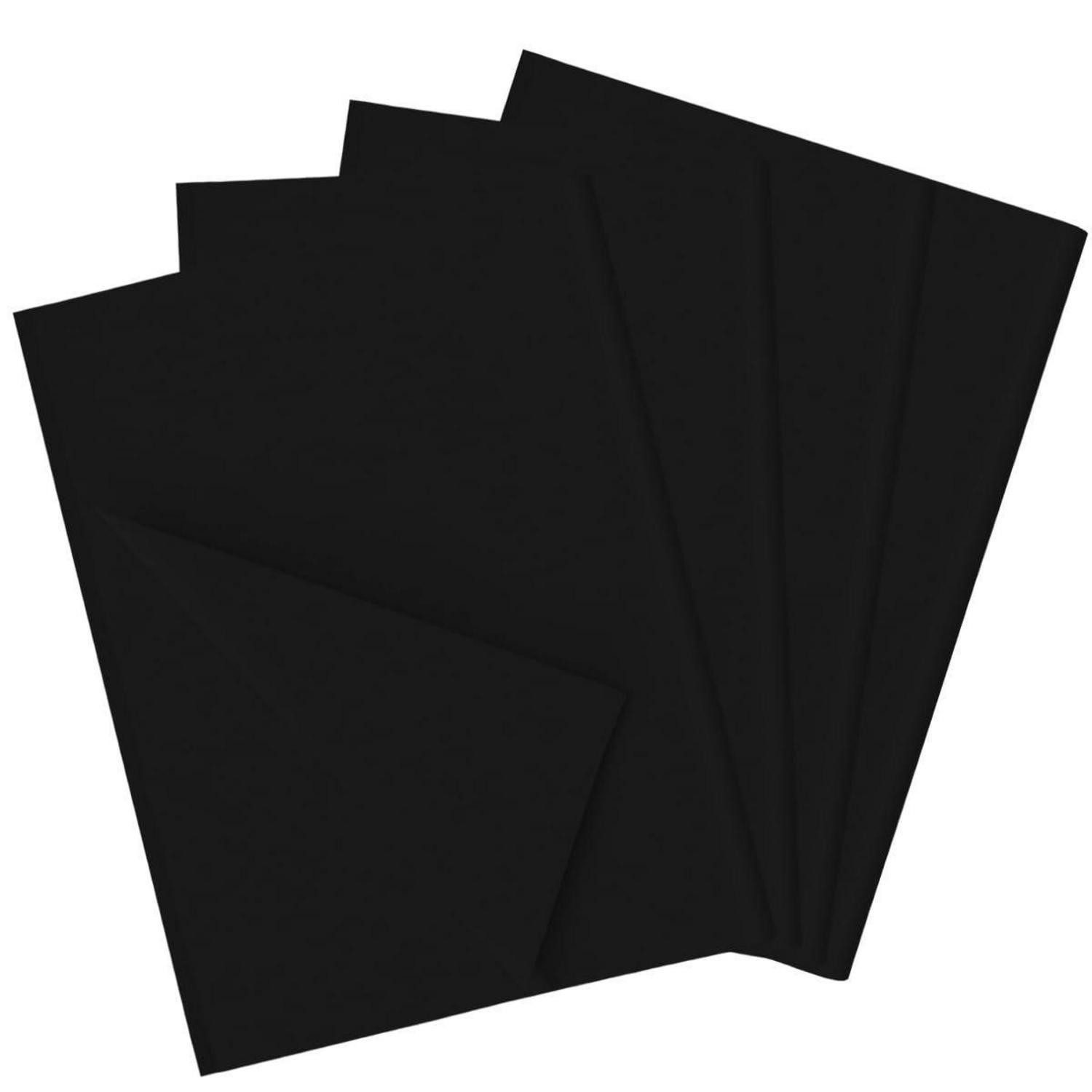 LuxusKollektion Seidenpapier Seidenpapier schwarz 80 Blatt 70x50cm