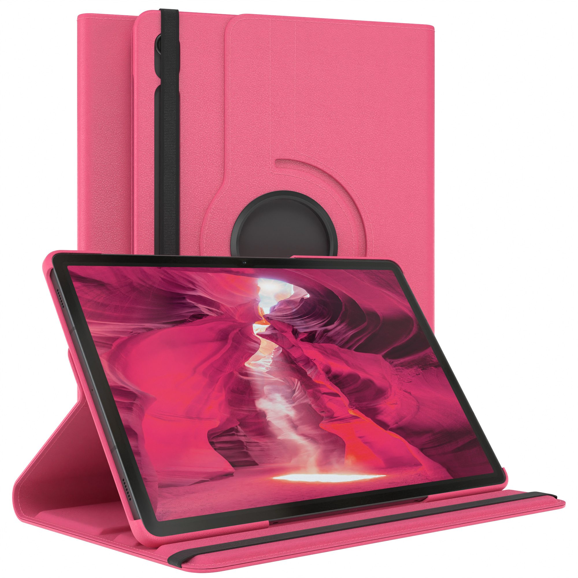 EAZY CASE Tablet-Hülle Rotation Case für Galaxy Tab S9 Rotationcase 11 Zoll, Klapphülle zum Aufstellen Rundum Hülle Book Tablet Slim Klappcase Pink