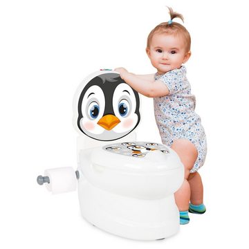 Siva Toilettentrainer WC Potty Pinguin Toilettentrainer Kinderklo Lern Töpfchen, (Set)