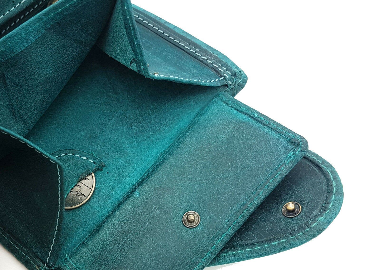 JOCKEY CLUB Geldbörse echt Leder Damen Portemonnaie mit RFID Schutz "Liane", feminine florale Prägung, umfangreiche Ausstattung