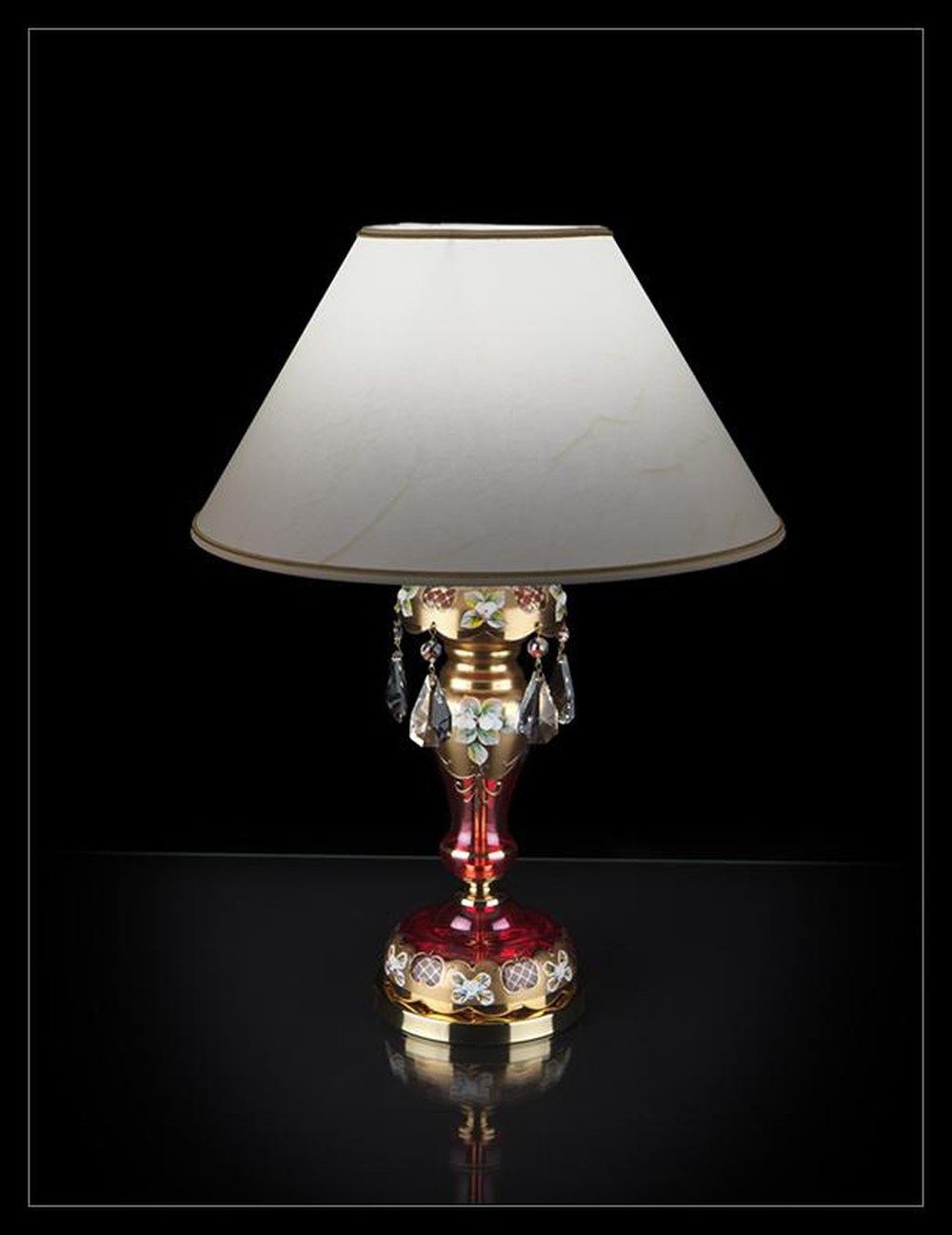 JVmoebel Schreibtischlampe Klassische Tischleuchte aus Metall in Schwarz mit Dimmer, Ersatzlampe, Warmweiß, Made in Europa