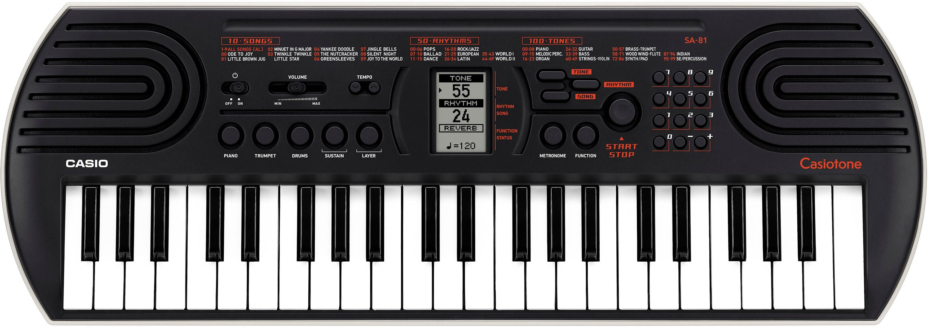 SA-81, Tasten Home-Keyboard CASIO Mini-Keyboard 44 mit