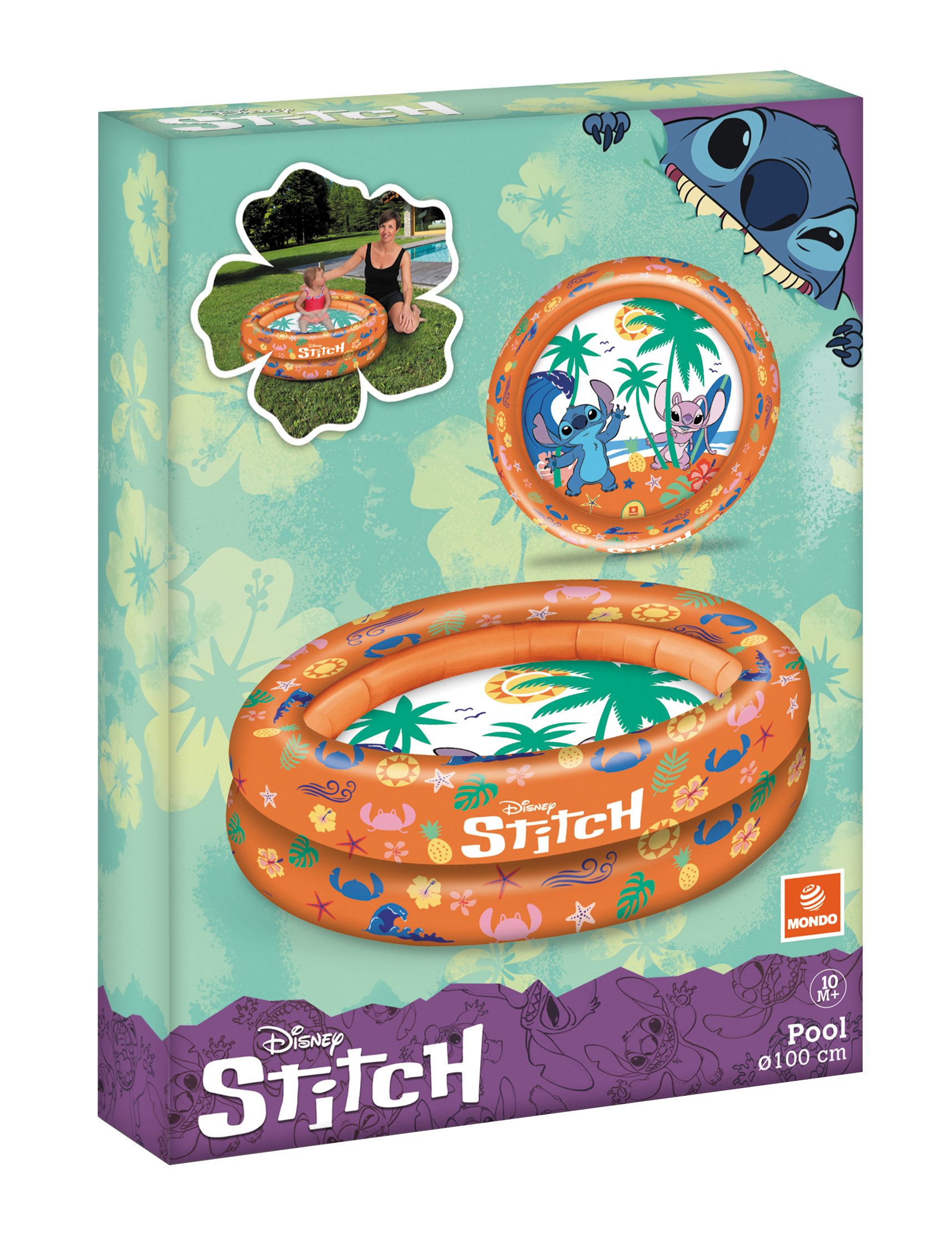 Happy People Planschbecken Disney Stitch - 2-Ring-Pool (100cm)