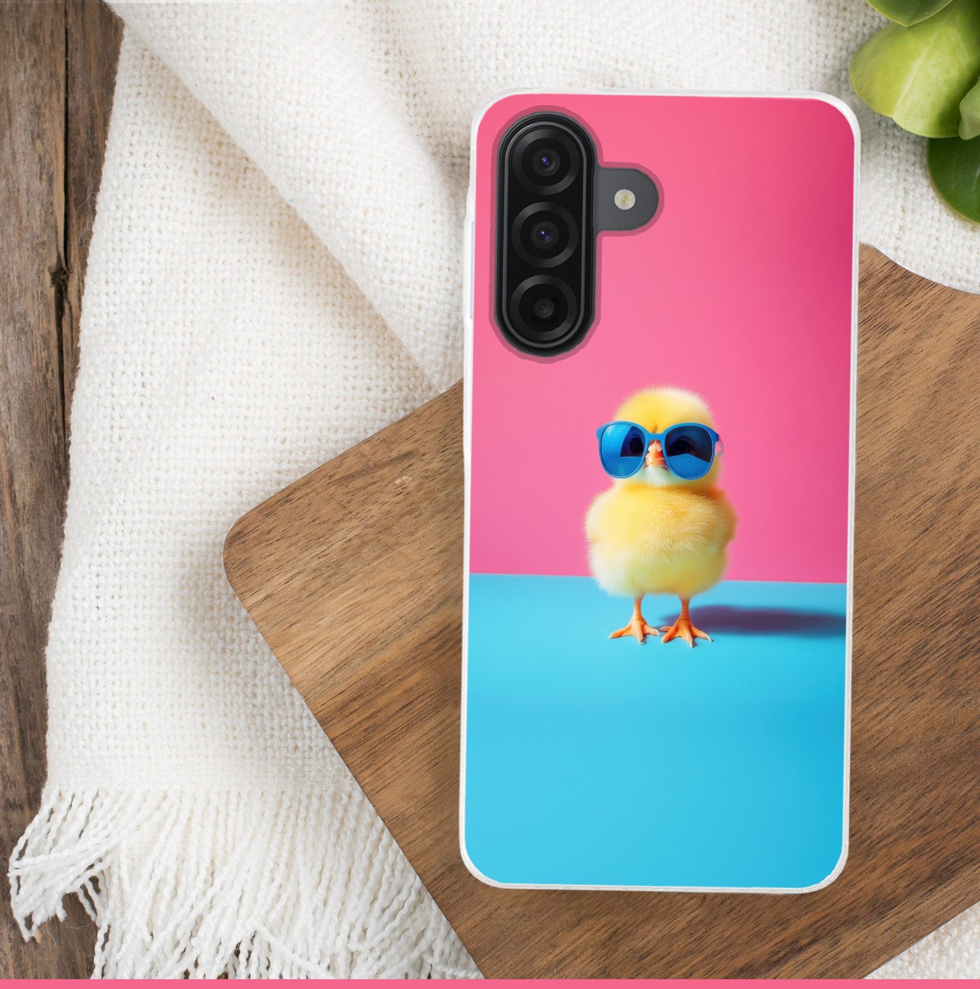 MuchoWow Handyhülle für Samsung Galaxy A17 Chick - Sonnenbrille - Blau, Smartphone-Bumper, Print, Handy Schutzhülle Dünn