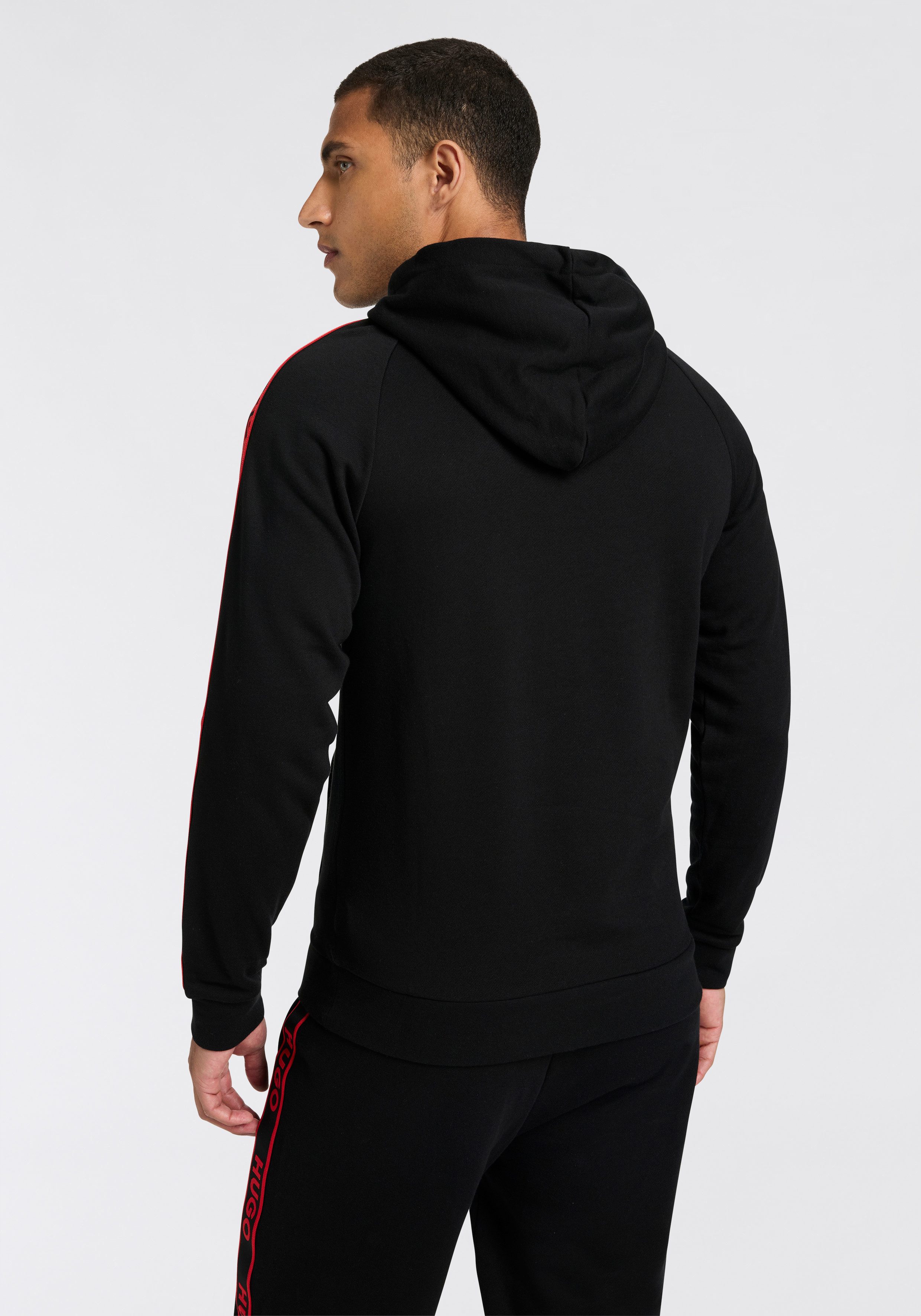 HUGO Kapuzensweatshirt BOSS LIAM mit Logo-Tape an den Ärmeln günstig online kaufen