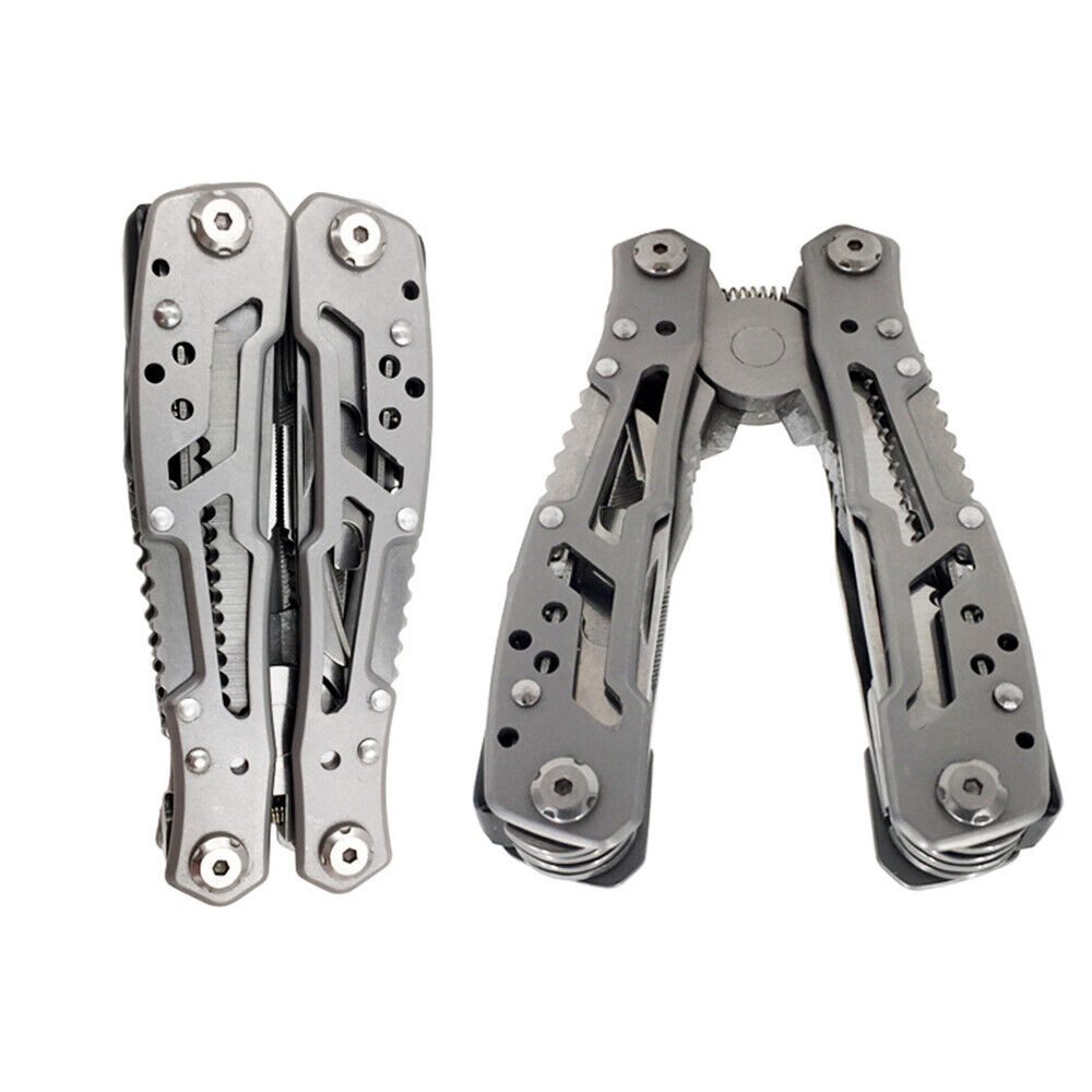 ibettertec Multitool Multifunktionales Edelstahl-Multitool, Klappzange, Säge, Messer, (Outdoor-Werkzeug, 160 mm, schwarz)